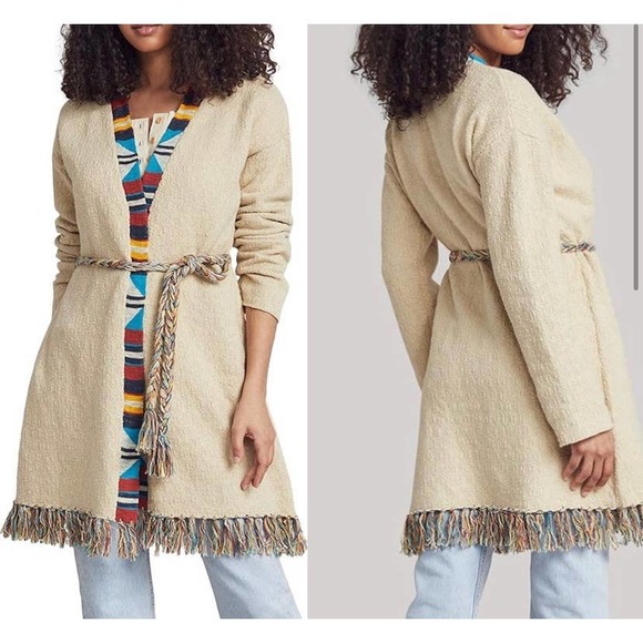 Faherty Sweaters - FAHERTY CROW STRIPES DUSTER NWT M/L